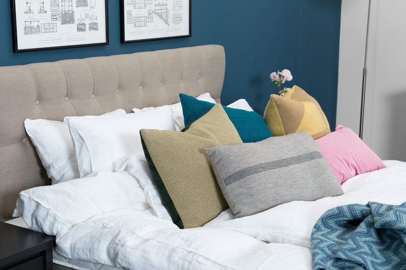 Bed Deluxe Komplett Sängpaket180x200 cm - Beige - Möbler - Sovrum - Sängar - Kontinentalsängar