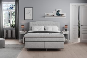 Belda Kontinentalsäng 160x200Fast/Medium - Ljusgrå - Möbler - Sovrum - Sängar - Kontinentalsängar