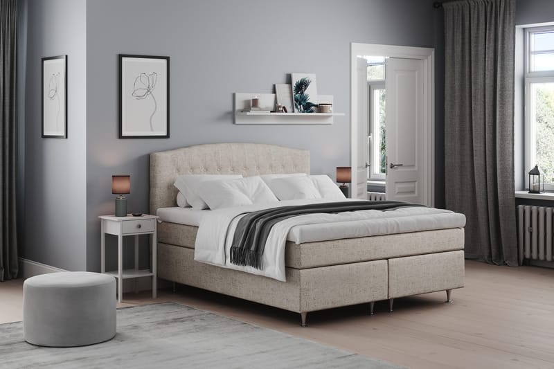 Belda Kontinentalsäng 160x200Medium - Beige - Möbler - Sovrum - Sängar - Kontinentalsängar