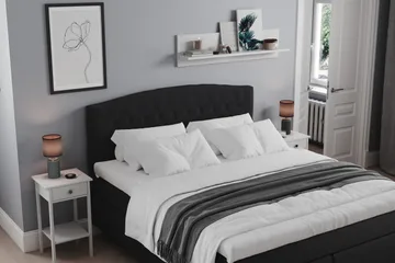 Belda Kontinentalsäng 180x200Fast - Svart - Möbler - Sovrum - Sängar - Kontinentalsängar