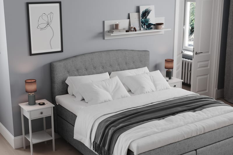 Belda Sängpaket 180x200 Fast - Grå - Möbler - Sovrum - Sängar - Kontinentalsängar