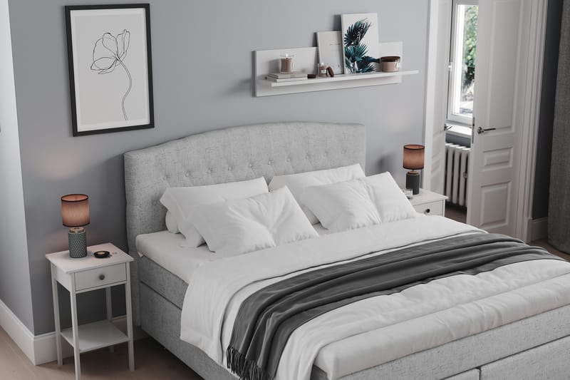 Belda Sängpaket 180x200 Fast - Ljusgrå - Möbler - Sovrum - Sängar - Kontinentalsängar