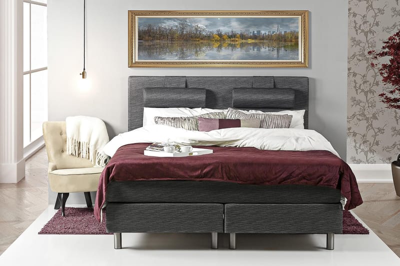 Belinda Kontinentalsäng 180x200 Ancona - Ancona Grå - Möbler - Sovrum - Sängar - Kontinentalsängar