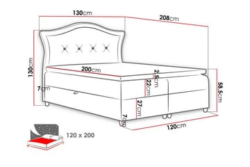 Boisdale Kontinentalsäng 120x200 cm - Möbler - Sovrum - Sängar - Kontinentalsängar