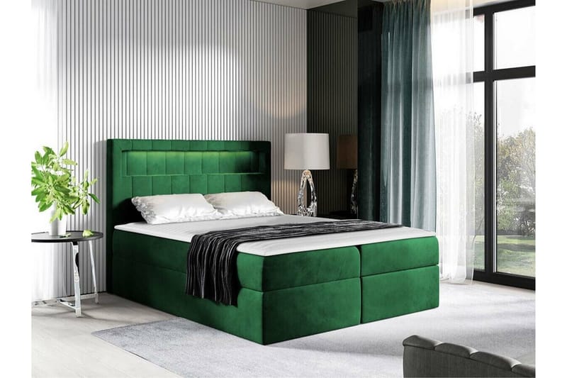 Boisdale Kontinentalsäng 160x200 cm Mörkgrön - Möbler - Sovrum - Sängar - Kontinentalsängar