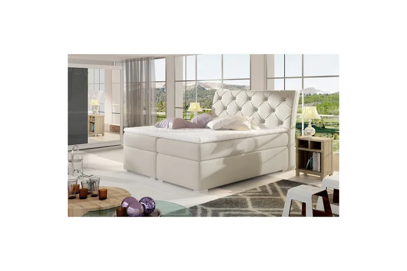 Box Spring Eltap Balvin - 140x200 cm, Soft 33, beige - Möbler - Sovrum - Sängar - Kontinentalsängar