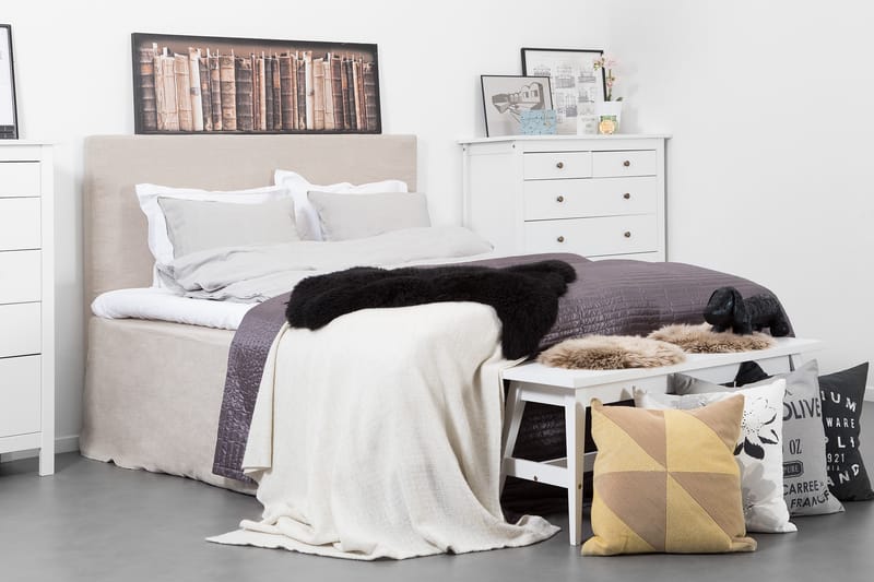 CAP Kontinentalsäng 180 Beige - Möbler - Sovrum - Sängar - Kontinentalsängar