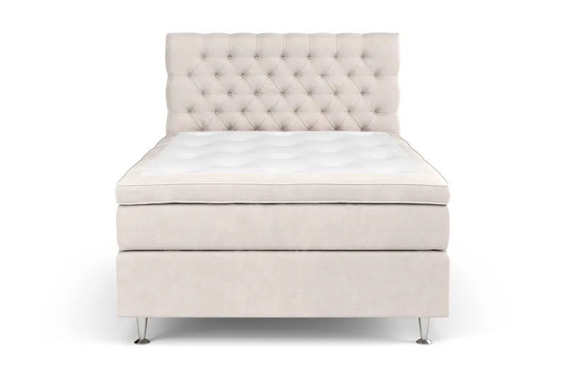 Celine  Kontinentalsäng 120x200 cm Beige Sammet