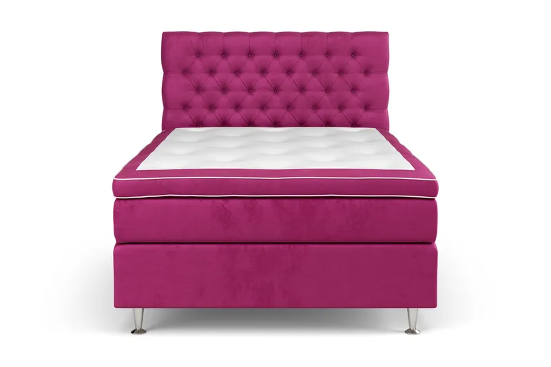 Celine Kontinentalsäng 120x200cm - Rosa/Sammet - Möbler - Sovrum - Sängar - Kontinentalsängar