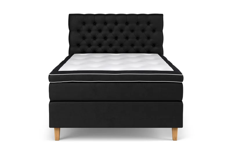 Celine  Kontinentalsäng 140x200 cm Svart Sammet - Möbler - Sovrum - Sängar - Kontinentalsängar
