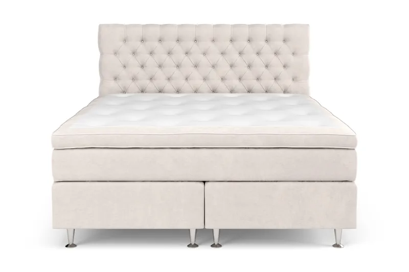 Celine Kontinentalsäng 160x200cm - Beige/Sammet - Möbler - Sovrum - Sängar - Kontinentalsängar