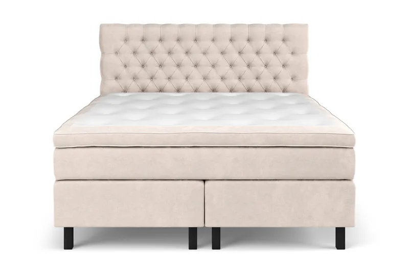 Celine Kontinentalsäng 160x200cm - Beige/Sammet - Möbler - Sovrum - Sängar - Kontinentalsängar
