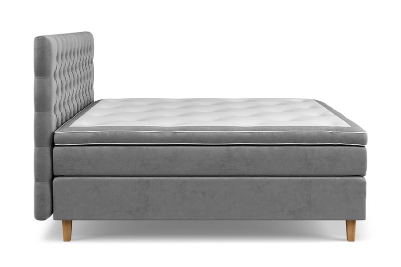Celine Kontinentalsäng 160x200cm - Grå/Sammet - Möbler - Sovrum - Sängar - Kontinentalsängar