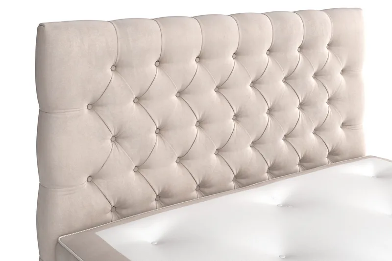 Celine Sängpaket 120x200 cm - Beige / Sammet - Möbler - Sovrum - Sängar - Kontinentalsängar