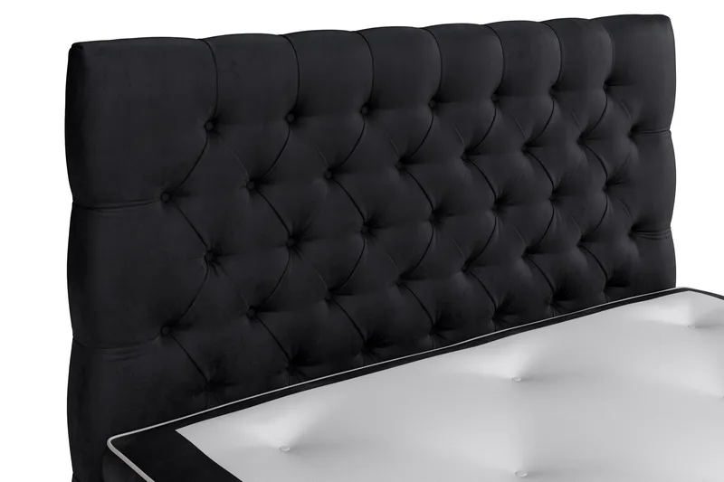 Celine  Sängpaket 140x200 cm Svart Sammet - Möbler - Sovrum - Sängar - Kontinentalsängar
