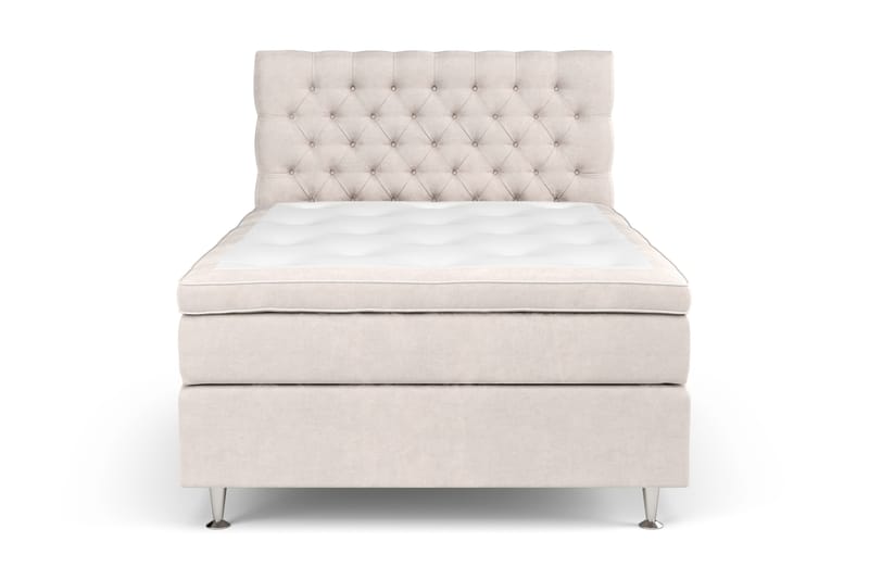 Celine Sängpaket 140x200cm, Beige / Sammet
