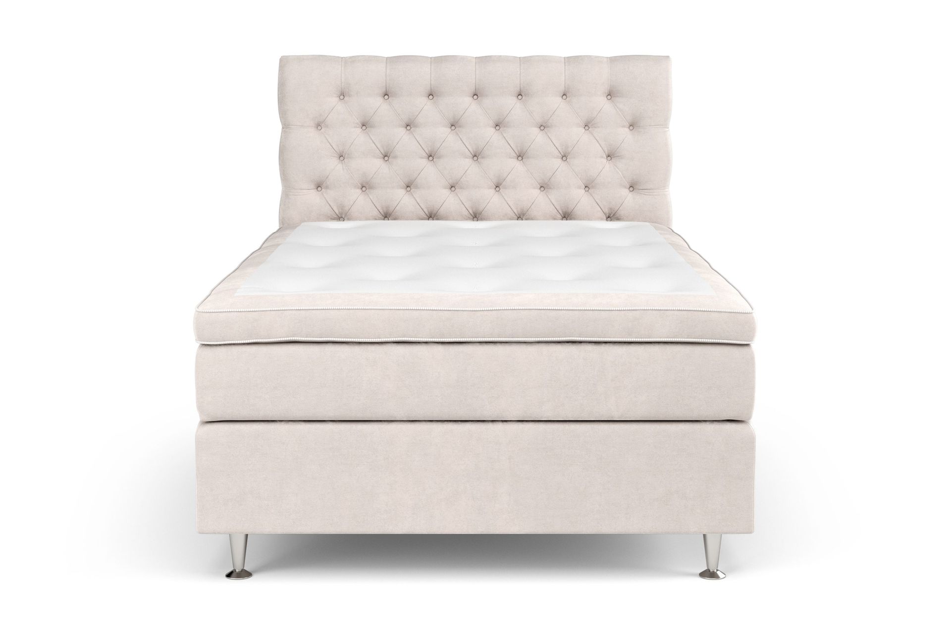 Celine Sängpaket 140x200cm – Beige/Sammet