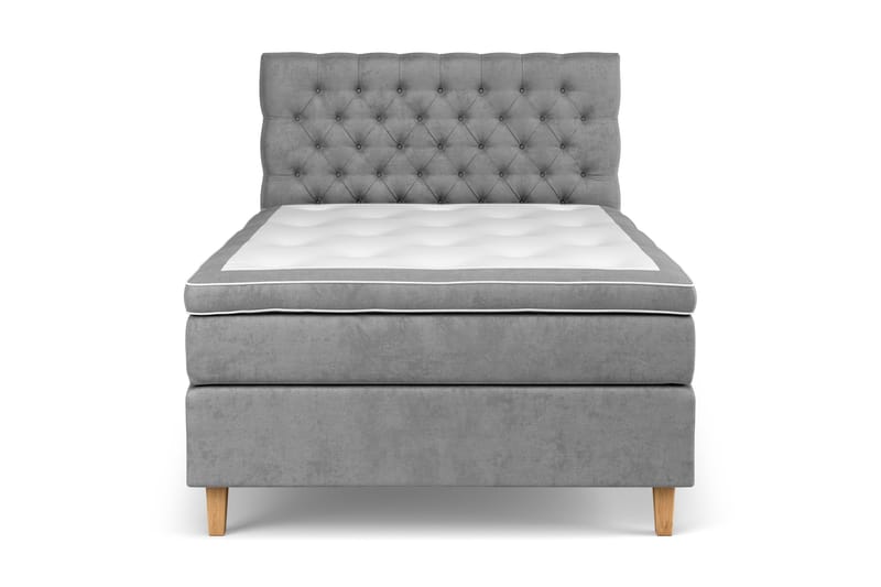 Celine Sängpaket 140x200cm, Grå/Sammet