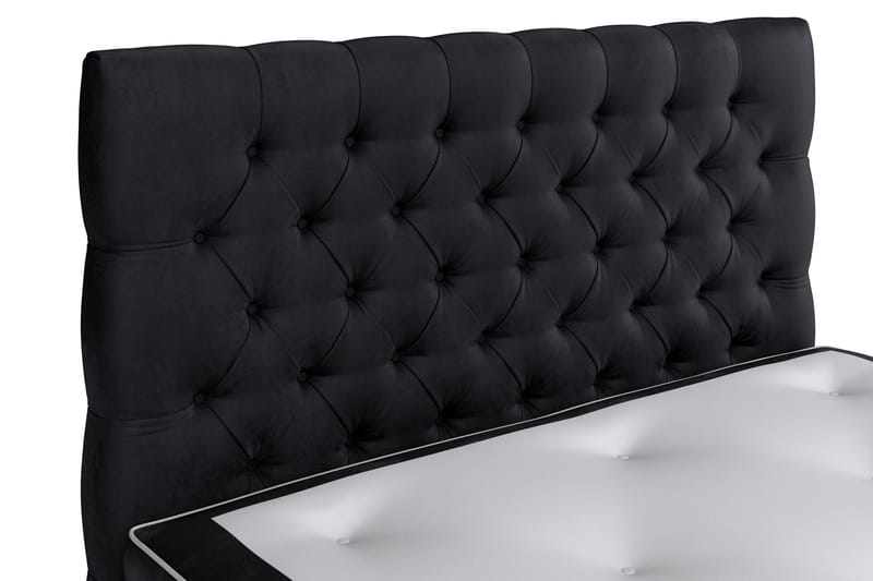 Celine Sängpaket 140x200cm - Svart/Sammet - Möbler - Sovrum - Sängar - Kontinentalsängar