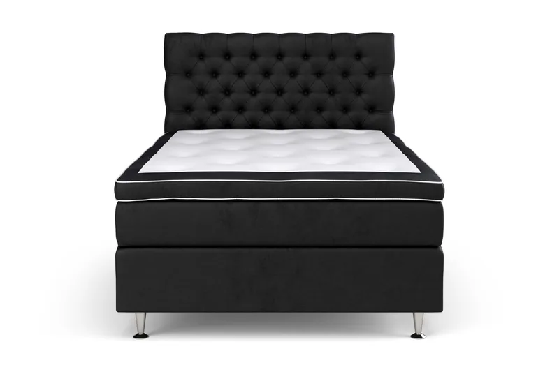 Celine Sängpaket 140x200cm, Svart/Sammet