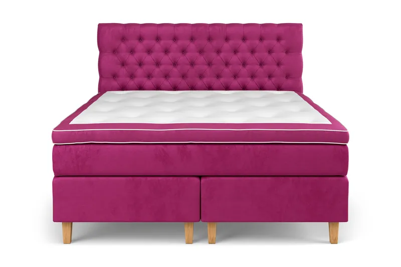 Celine Sängpaket 180x200 cm - Rosa/Sammet - Möbler - Sovrum - Sängar - Kontinentalsängar