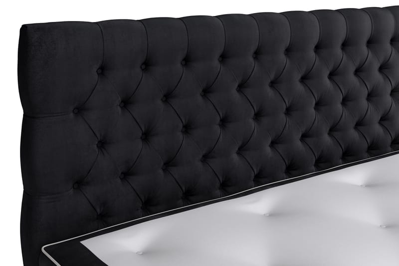 Celine Sängpaket 180x200 cm - Svart/Sammet - Möbler - Sovrum - Sängar - Kontinentalsängar