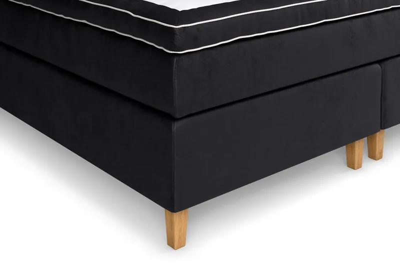 Celine  Sängpaket 210x210 cm Svart Sammet - Möbler - Sovrum - Sängar - Kontinentalsängar