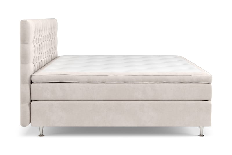 Celine Sängpaket 210x210cm - Beige/Sammet - Möbler - Sovrum - Sängar - Kontinentalsängar