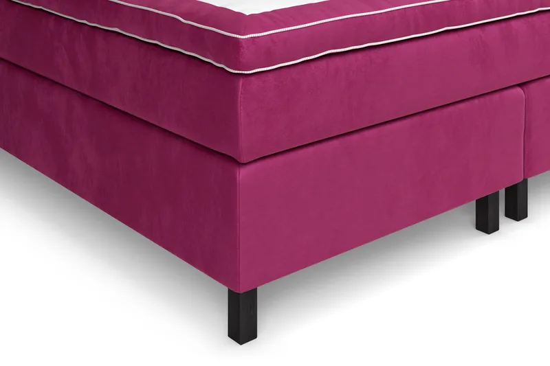 Celine Sängpaket 210x210cm - Rosa/Sammet - Möbler - Sovrum - Sängar - Kontinentalsängar
