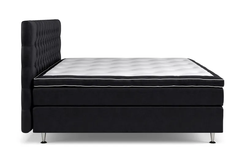 Celine Sängpaket 210x210cm - Svart / Sammet - Möbler - Sovrum - Sängar - Kontinentalsängar