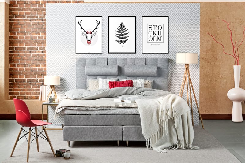Charleston Komplett Sängpaket120x200 cm - Möbler - Sovrum - Sängar - Kontinentalsängar