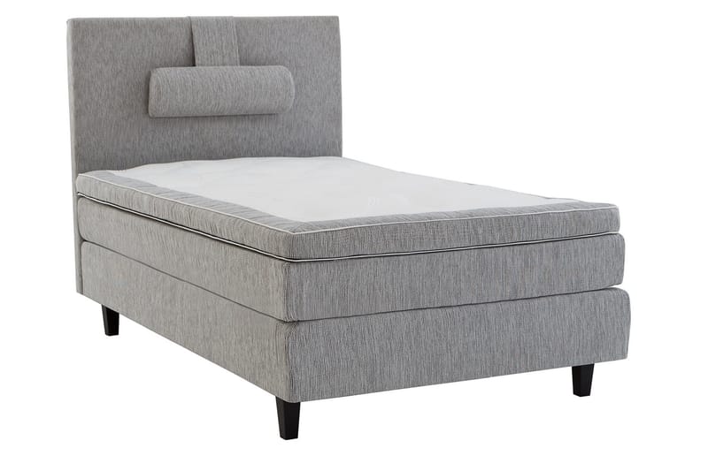 Charleston Kontinentalsäng 120x200 Fast Polyeterskum - Ljusgrå - Möbler - Sovrum - Sängar - Kontinentalsängar