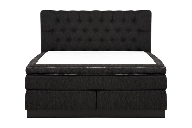 Charleston Kontinentalsäng 160x200 Fast Polyeterskum - Svart - Möbler - Sovrum - Sängar - Kontinentalsängar
