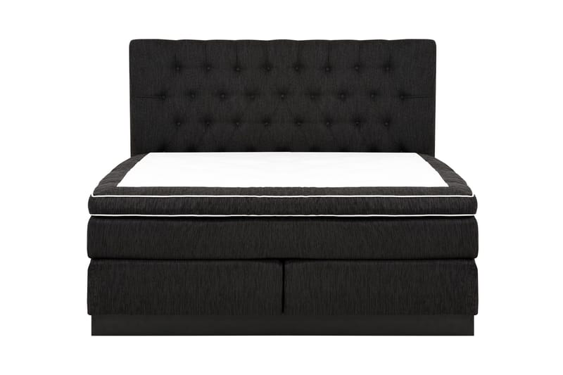 Charleston Kontinentalsäng 180x200 Fast Polyeterskum, Svart