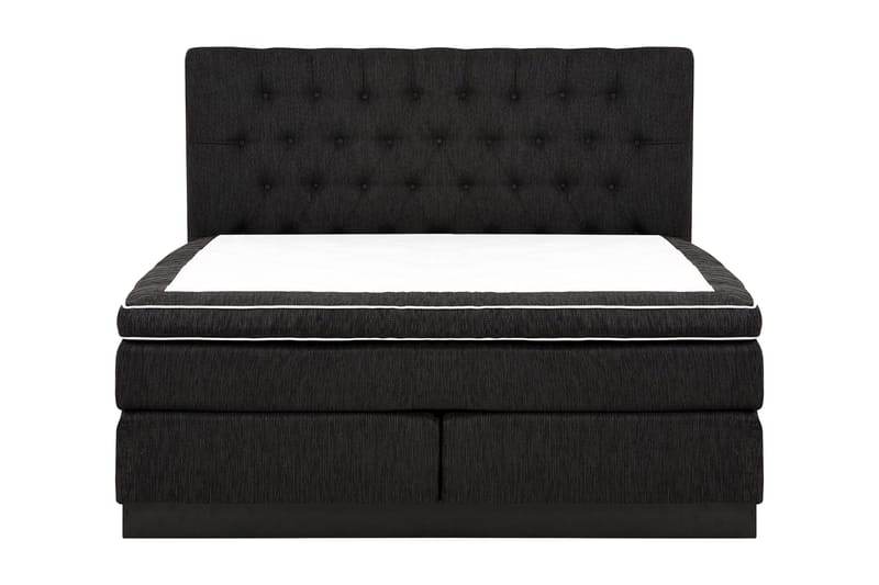 Charleston Kontinentalsäng 180x200 Fast Polyeterskum - Svart - Möbler - Sovrum - Sängar - Kontinentalsängar