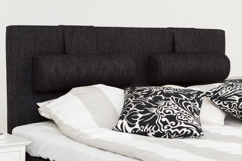 Charleston Kontinentalsäng 180x200 Fast Polyeterskum - Svart - Möbler - Sovrum - Sängar - Kontinentalsängar