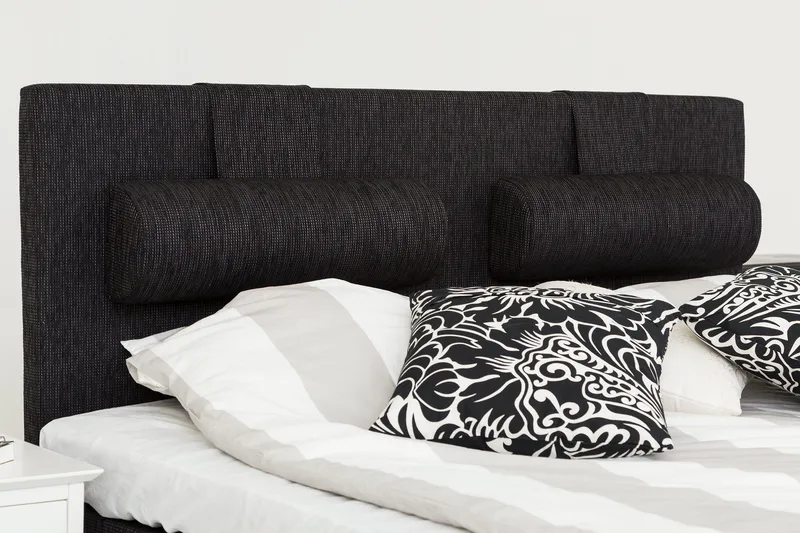 Charleston Kontinentalsäng 180x200 Fast Polyeterskum - Svart - Möbler - Sovrum - Sängar - Kontinentalsängar