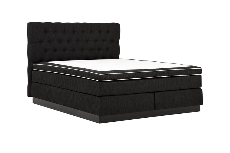 Charleston Kontinentalsäng 180x200 Fast Polyeterskum - Svart - Möbler - Sovrum - Sängar - Kontinentalsängar