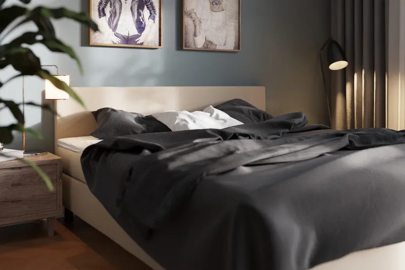 Charm Komplett Sängpaket 160x200 cm - Beige - Möbler - Sovrum - Sängar - Kontinentalsängar