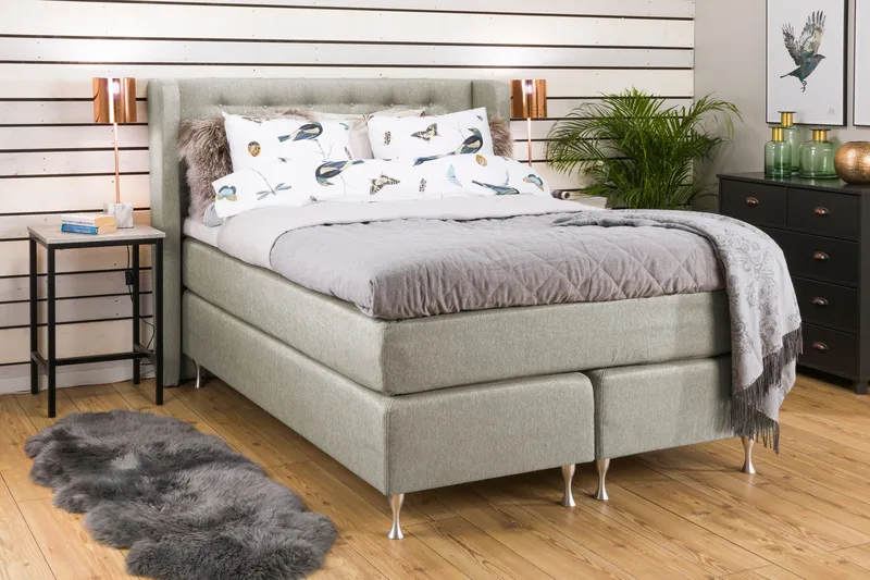 Cloud Komplett Sängpaket 140x200 - Beige - Möbler - Sovrum - Sängar - Kontinentalsängar