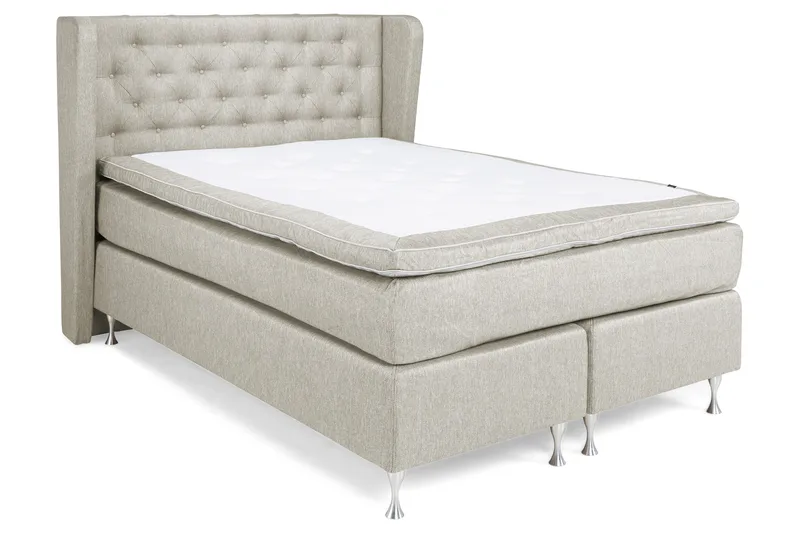 Cloud Komplett Sängpaket 140x200 - Med Sidor Beige/Vit - Möbler - Sovrum - Sängar - Kontinentalsängar