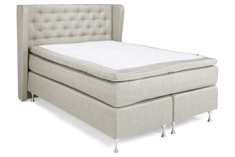 Cloud Komplett Sängpaket 140x200 - Med Sidor Beige/Vit - Möbler - Sovrum - Sängar - Kontinentalsängar