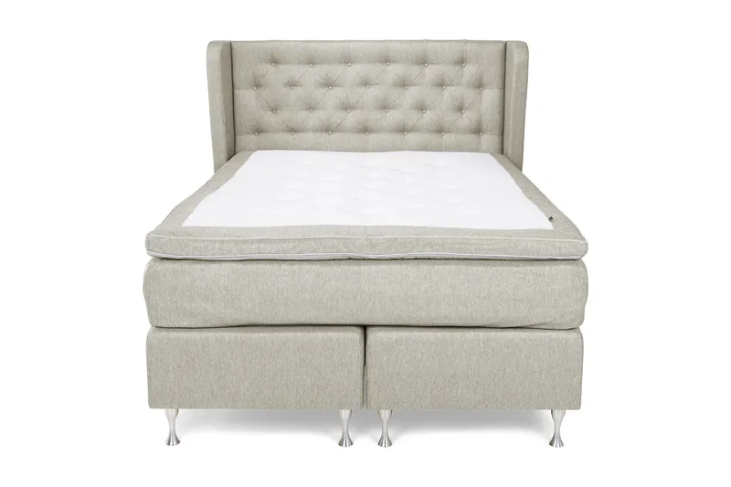 Cloud Komplett Sängpaket 140x200, Med Sidor Beige/Vit