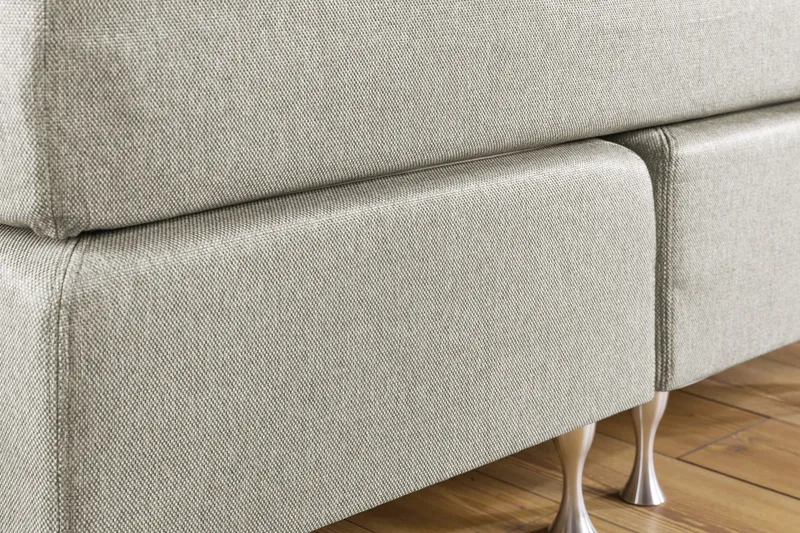 Cloud Komplett Sängpaket 140x200 - Med Sidor Beige/Vit - Möbler - Sovrum - Sängar - Kontinentalsängar