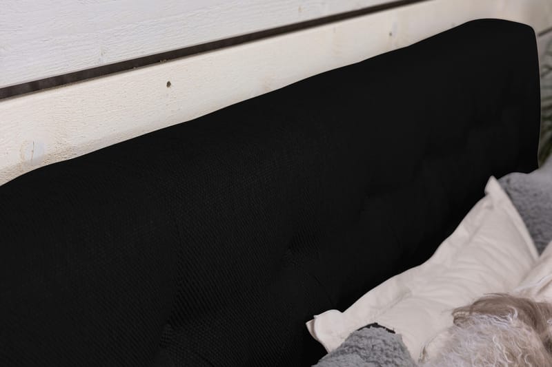 Cloud Komplett Sängpaket 140x200 - Med Sidor Svart/Vit - Möbler - Sovrum - Sängar - Kontinentalsängar