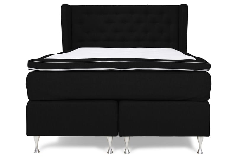 Cloud Komplett Sängpaket 140x200 - Med Sidor Svart/Vit - Möbler - Sovrum - Sängar - Kontinentalsängar