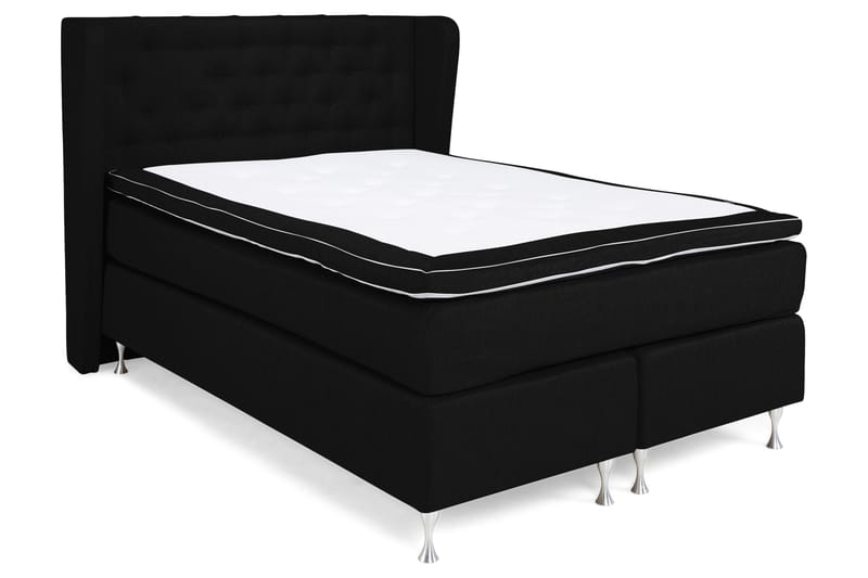 Cloud Komplett Sängpaket 140x200 - Med Sidor Svart/Vit - Möbler - Sovrum - Sängar - Kontinentalsängar