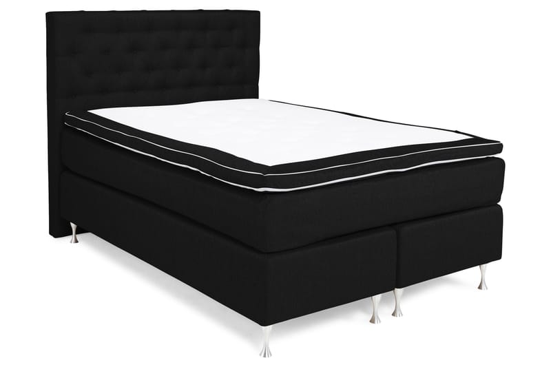 Cloud Komplett Sängpaket 140x200 - Svart/Vit - Möbler - Sovrum - Sängar - Kontinentalsängar