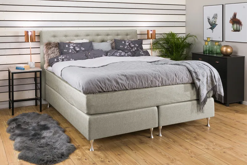 Cloud Komplett Sängpaket 160x200 - Beige - Möbler - Sovrum - Sängar - Kontinentalsängar