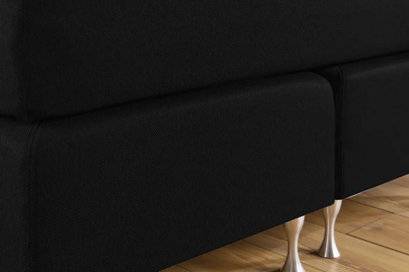 Cloud Kontinentalsäng 140x200 - Svart - Möbler - Sovrum - Sängar - Kontinentalsängar